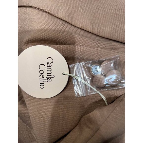 Camila Coelho Genelle Romper in Taupe tan revolve XS A0000331 - Picture 5 of 8